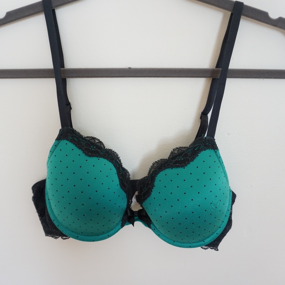 Aerie Lightly Lined Full Coverage Bra Teal 32B